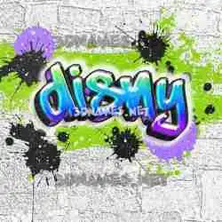 disny in Graffiti Grunge style - 3D name wallpaper