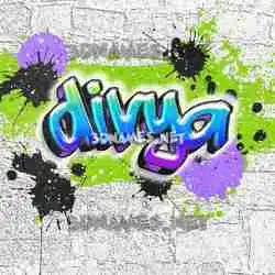 divya in Graffiti Grunge style - 3D name wallpaper
