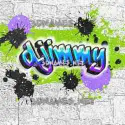 djimmy in Graffiti Grunge style - 3D name wallpaper