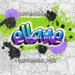 ellane in Graffiti Grunge style - 3D name wallpaper