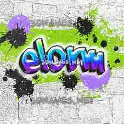 elorm in Graffiti Grunge style - 3D name wallpaper