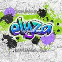 elyza in Graffiti Grunge style - 3D name wallpaper