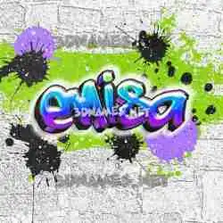 enisa in Graffiti Grunge style - 3D name wallpaper