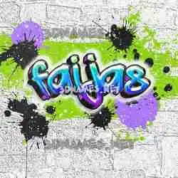 faijas in Graffiti Grunge style - 3D name wallpaper