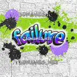 failure in Graffiti Grunge style - 3D name wallpaper