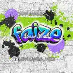 faize in Graffiti Grunge style - 3D name wallpaper