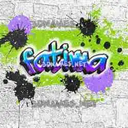 fatima in Graffiti Grunge style - 3D name wallpaper
