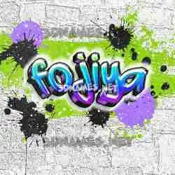 fojiya in Graffiti Grunge style - 3D name wallpaper