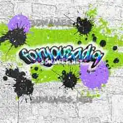 foryousadiq in Graffiti Grunge style - 3D name wallpaper