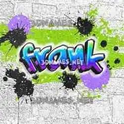 frank in Graffiti Grunge style - 3D name wallpaper
