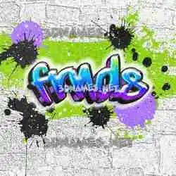 frnds in Graffiti Grunge style - 3D name wallpaper