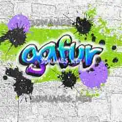gafur in Graffiti Grunge style - 3D name wallpaper