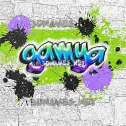 gamya in Graffiti Grunge style - 3D name wallpaper