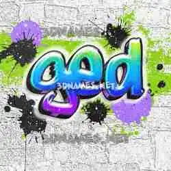 ged in Graffiti Grunge style - 3D name wallpaper