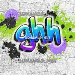 ghh in Graffiti Grunge style - 3D name wallpaper