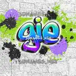 gie in Graffiti Grunge style - 3D name wallpaper