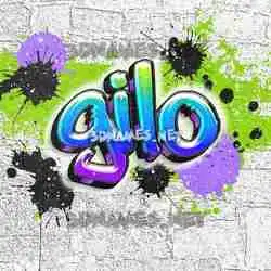 gilo in Graffiti Grunge style - 3D name wallpaper