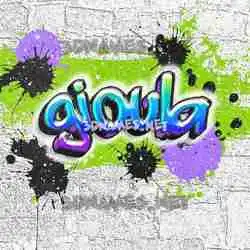 gioula in Graffiti Grunge style - 3D name wallpaper