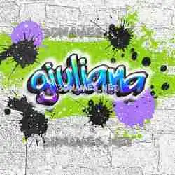 giuliana in Graffiti Grunge style - 3D name wallpaper