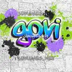 govi in Graffiti Grunge style - 3D name wallpaper
