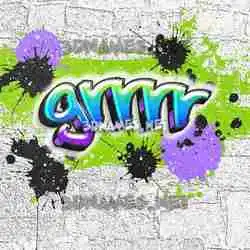 grrrr in Graffiti Grunge style - 3D name wallpaper
