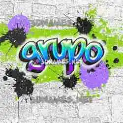 grupo in Graffiti Grunge style - 3D name wallpaper