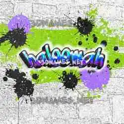 haleemah in Graffiti Grunge style - 3D name wallpaper