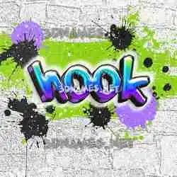 hook in Graffiti Grunge style - 3D name wallpaper