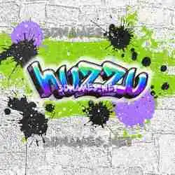 huzzu in Graffiti Grunge style - 3D name wallpaper