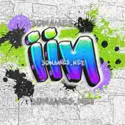 iin in Graffiti Grunge style - 3D name wallpaper