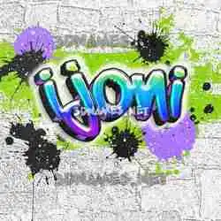 ijoni in Graffiti Grunge style - 3D name wallpaper