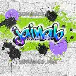 jainab in Graffiti Grunge style - 3D name wallpaper