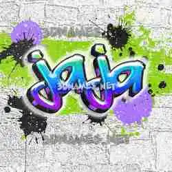 jaja in Graffiti Grunge style - 3D name wallpaper