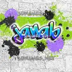 janab in Graffiti Grunge style - 3D name wallpaper