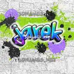 jarek in Graffiti Grunge style - 3D name wallpaper