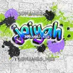 jeiyah in Graffiti Grunge style - 3D name wallpaper