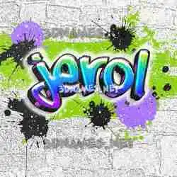 jerol in Graffiti Grunge style - 3D name wallpaper