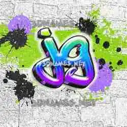 jg in Graffiti Grunge style - 3D name wallpaper