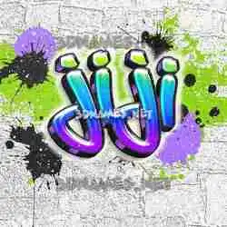 jiji in Graffiti Grunge style - 3D name wallpaper