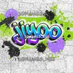 jiyoo in Graffiti Grunge style - 3D name wallpaper