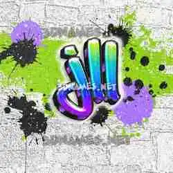 jll in Graffiti Grunge style - 3D name wallpaper