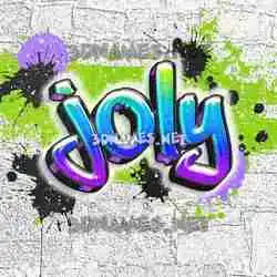 joly in Graffiti Grunge style - 3D name wallpaper