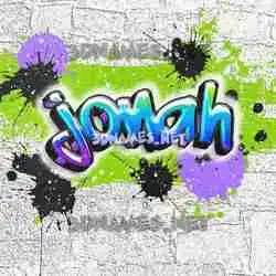 jonah in Graffiti Grunge style - 3D name wallpaper
