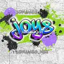 joys in Graffiti Grunge style - 3D name wallpaper
