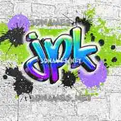 jpk in Graffiti Grunge style - 3D name wallpaper
