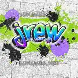 jrew in Graffiti Grunge style - 3D name wallpaper