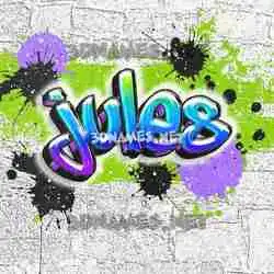 jules in Graffiti Grunge style - 3D name wallpaper