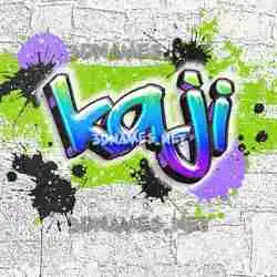 kaji in Graffiti Grunge style - 3D name wallpaper
