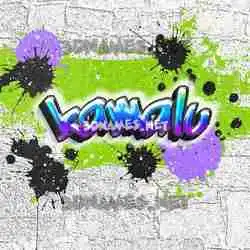 kamalu in Graffiti Grunge style - 3D name wallpaper