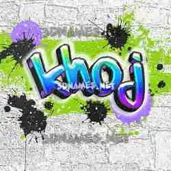 khoj in Graffiti Grunge style - 3D name wallpaper